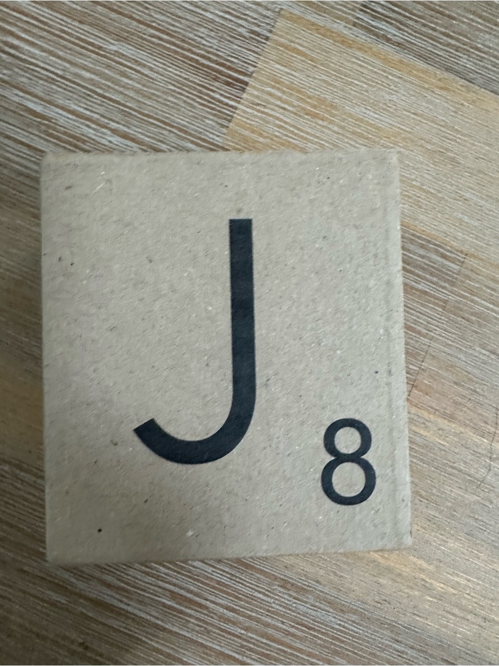 Letter J Scrabble Tile Kraft Small Jewelry Gift Box - Add to Bundle